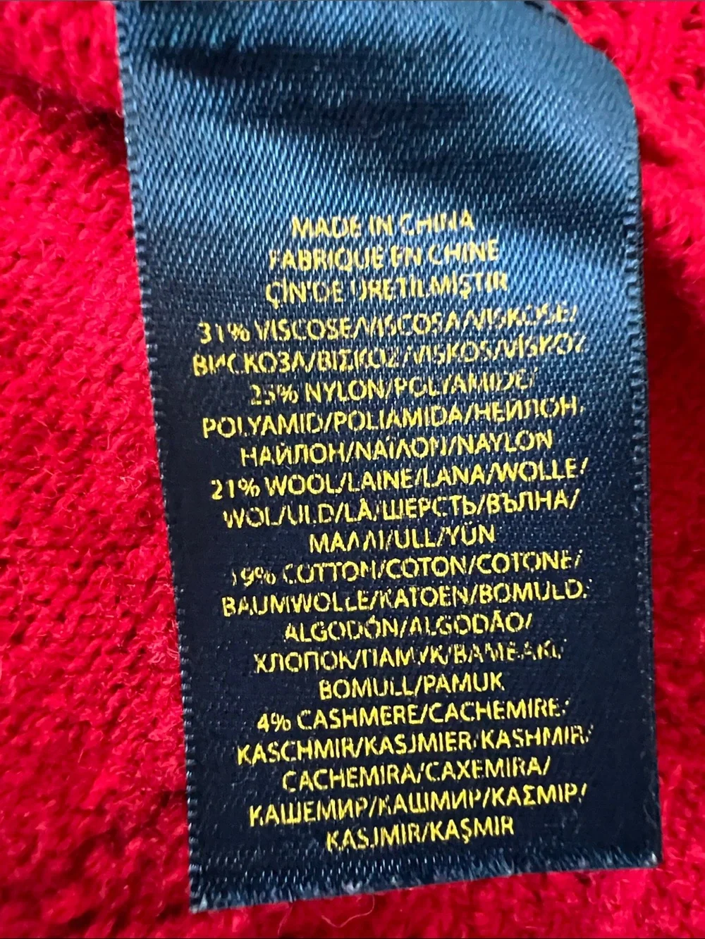 Polo by Ralph Lauren | Kids Bright Red Cropped Cardigan Scalloped Edges Sz XL - Picture 7 of 11